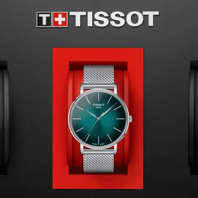 【TISSOT 天梭 官方授權】EVERYTIME GENT 經典時尚腕錶 畢業禮物 送禮 推薦(T1434101109100)