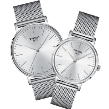 【TISSOT 天梭 官方授權】EVERYTIME 經典腕錶 母親節 禮物 推薦(T1434101101100 / T1432101101100)