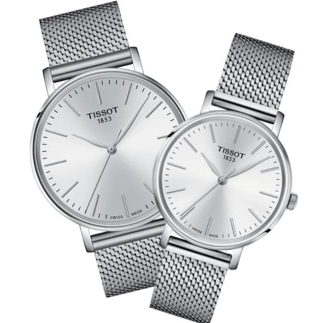 【TISSOT 天梭 官方授權】EVERYTIME 經典腕錶 母親節 禮物 推薦(T1434101101100 / T1432101101100)