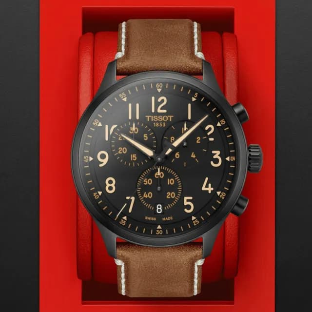 【TISSOT 天梭 官方授權】CHRONO XL 韻馳系列 三眼計時腕錶 父親節 禮物 送禮 推薦(T1166173605203)