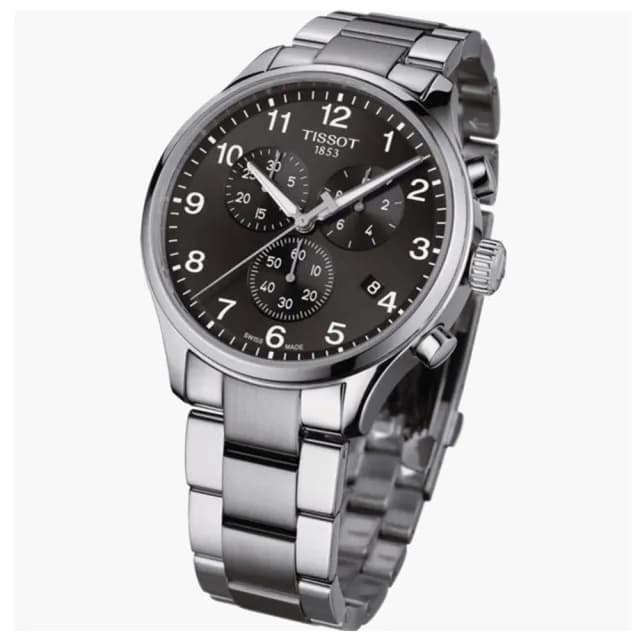 【TISSOT 天梭 官方授權】CHRONO XL韻馳系列 三眼計時腕錶 七夕 情人節 禮物 送禮 推薦(T1166171105701)