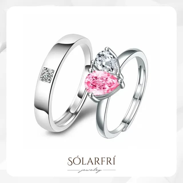 【SOLARFRi】多款精選 浪漫閃耀對戒指｜可調整戒圍大小附品牌禮盒(女友老婆情人生日告白求婚禮物)