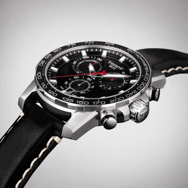 【TISSOT 天梭 官方授權】SUPERSPORT CHRONO 三眼計時腕錶 畢業禮物 送禮 推薦(T1256171605100)