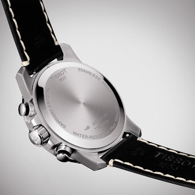 【TISSOT 天梭 官方授權】SUPERSPORT CHRONO 三眼計時腕錶 母親節 禮物 推薦(T1256171605100)