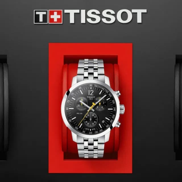 【TISSOT 天梭 官方授權】PRC200 CHRONOGRAPH 三眼計時腕錶 畢業禮物 送禮 推薦(T1144171105700)