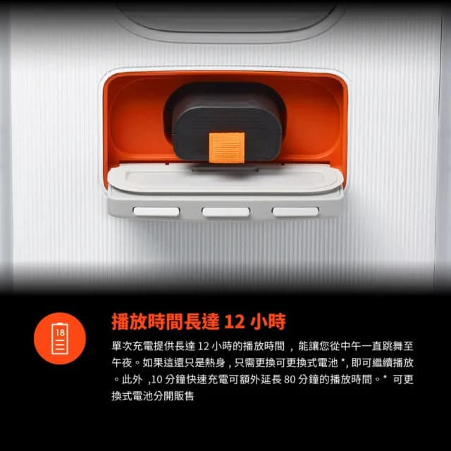 【JBL】Partybox club 120 便攜式派對藍牙音響_白(吉他麥克風輸入/藍芽/app操控/防潑水)