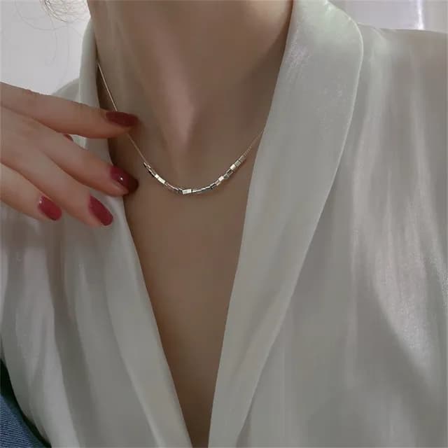 【KT DADA】情人節禮物 韓國項鍊 名牌項鍊 設計高級感 輕奢項鍊 學生生日禮物 鎖骨鏈項墜 女生飾品 全純銀