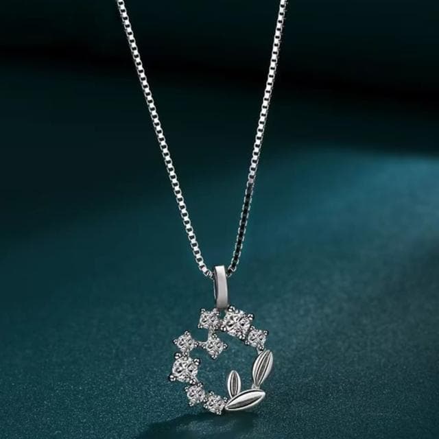 【MoonDy】純銀項鍊 純銀飾品 花環項鍊 鎖骨鏈 法式項鍊 短項鍊 造型項鍊 閨蜜項鍊 女朋友生日禮物 送禮
