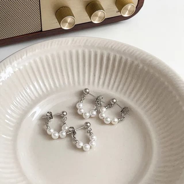 【MoonDy】情人節禮物 七夕 耳環 銀耳環 鈍銀耳飾  耳環純銀 低敏耳環 銀針耳環 韓國飾品 韓國耳環 生日小