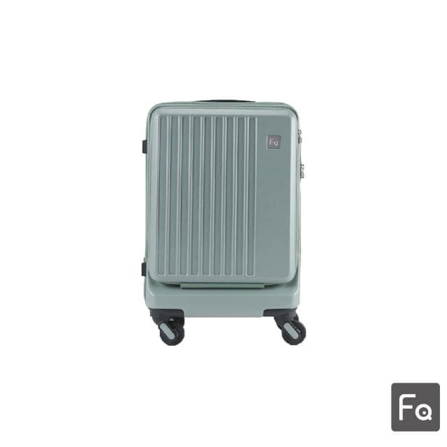 【FREQUENTER】20吋 輕量靜音前開拉鍊箱(行李箱 旅行箱 登機箱)