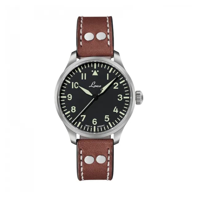 【Laco 朗坤】861988 飛行員機械腕錶 BASIC AUGSBURG 39mm