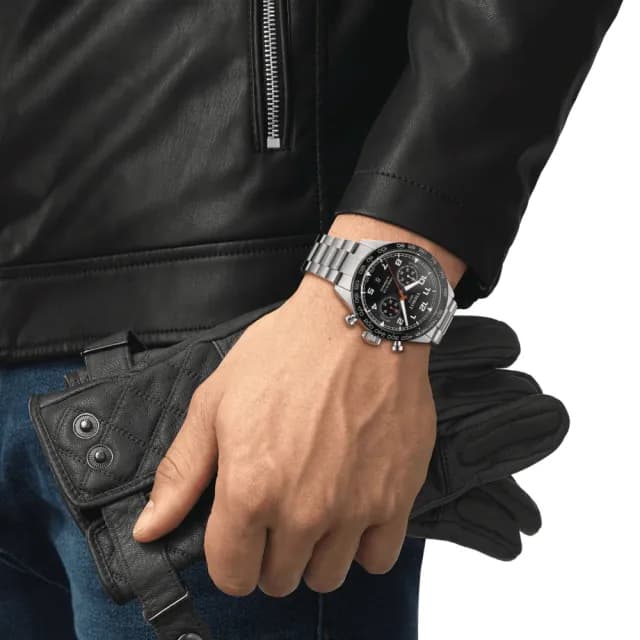 【TISSOT 天梭 官方授權】PRS 516 經典賽車 計時機械腕錶 父親節 禮物 送禮 推薦(T1316271105200)