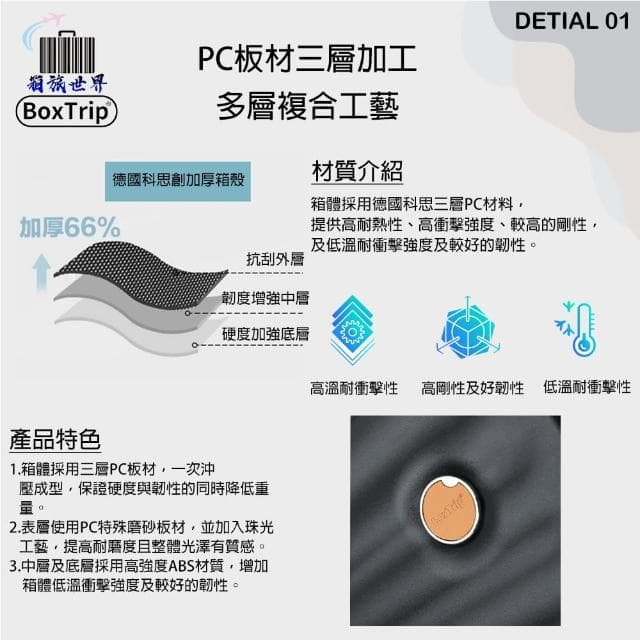 【BoxTrip箱旅世界】30吋 EZ-OPEN上開式行李箱(登機箱 行李箱 上掀式行李箱 前開式行李箱)