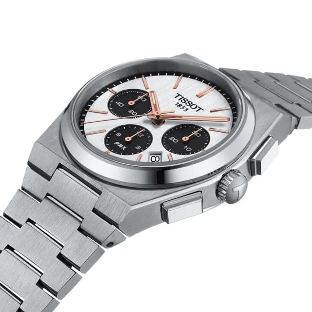 【TISSOT 天梭 官方授權】PRX系列 熊貓 1970年代復刻 機械腕錶 畢業禮物 送禮 推薦(T1374271101100)