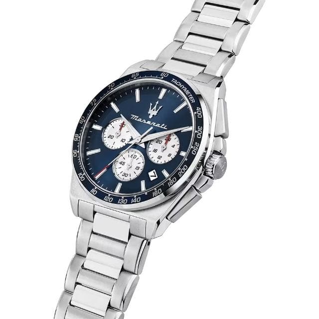 【MASERATI 瑪莎拉蒂】Velocità系列 三眼計時手錶 週年慶送禮推薦43mm(R8873652005)