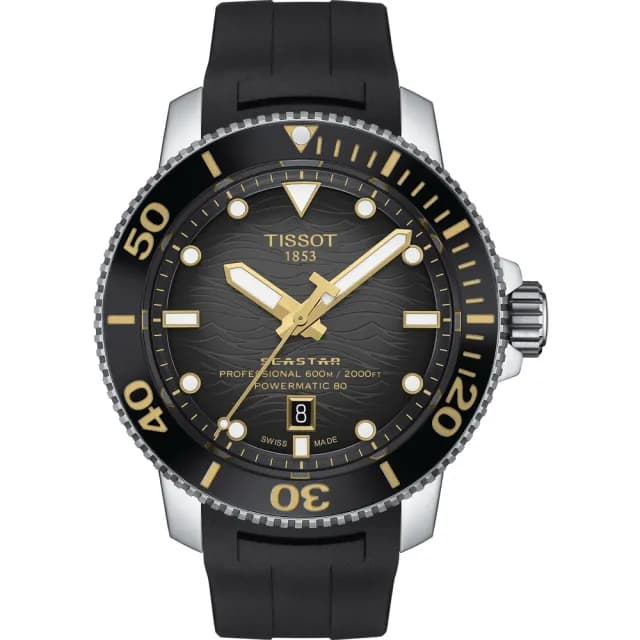【TISSOT 天梭 官方授權】SEASTAR2000海星系列 潛水機械腕錶 七夕 情人節 禮物 送禮 推薦(T1206071744101)