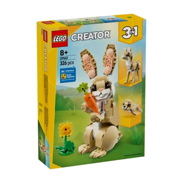【LEGO 樂高】創意百變系列3合1 31162 可愛兔子(DIY積木 動物玩具 兒童玩具 禮物)