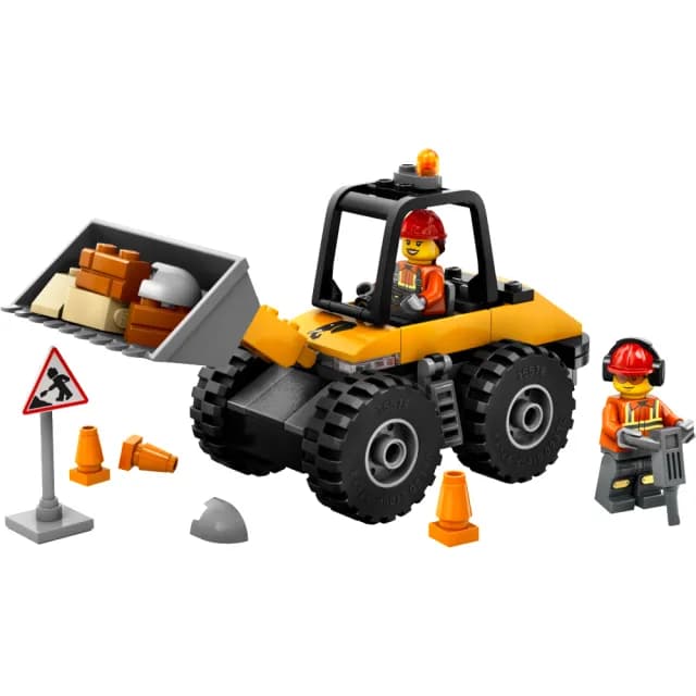 【LEGO 樂高】城市系列 60450 黃色工程輪式裝載機(交通工具玩具 兒童玩具 幼兒積木 禮物)