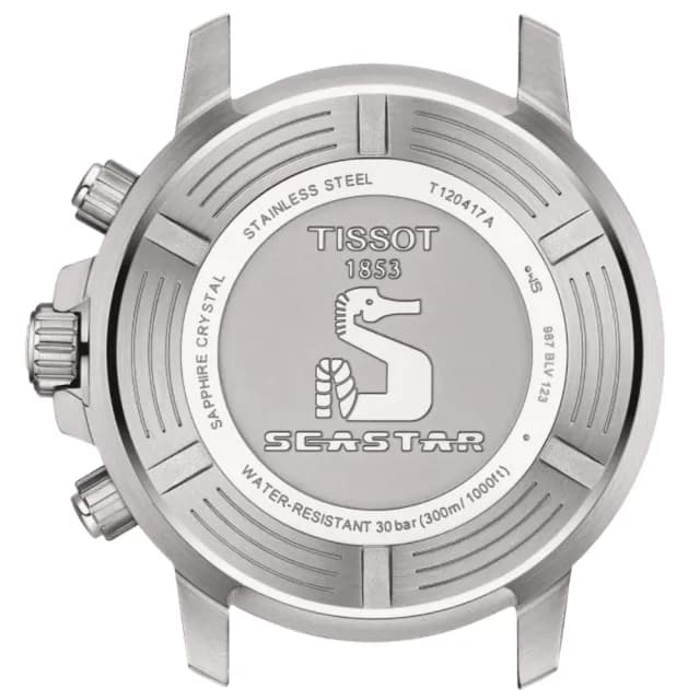 【TISSOT 天梭 官方授權】SEASTAR1000海星系列 潛水計時腕錶 七夕 情人節 禮物 送禮 推薦(T1204171104103)