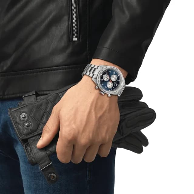 【TISSOT 天梭 官方授權】PRS516 CHRONOGRAPH 三眼計時腕錶 畢業禮物 送禮 推薦(T1316171104200)