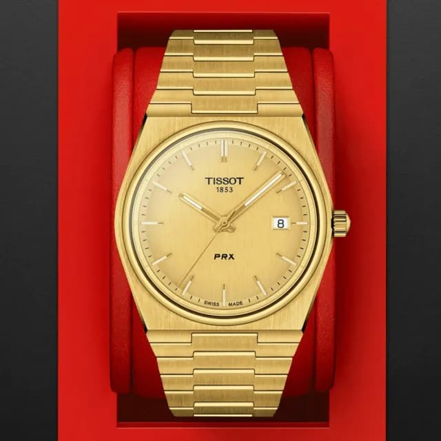 【TISSOT 天梭 官方授權】PRX系列 1970年代復刻 時尚腕錶 雙11 特惠 推薦(T1374103302100)