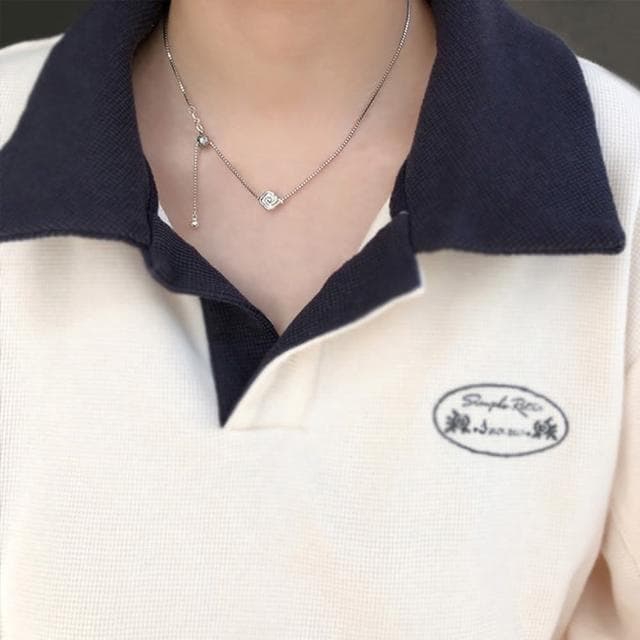 【KT DADA】母親節禮物 女生項鍊 925 純銀項鍊 個性項鍊 項鍊女 正生純銀項鍊 正韓項鍊 抗過敏項鍊 不掉色