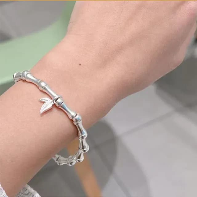 【KT DADA】雙11 925純銀手鍊 女生手鍊 竹節手鏈 女復古中國風 情人節禮物女朋友 浪漫禮物 古風