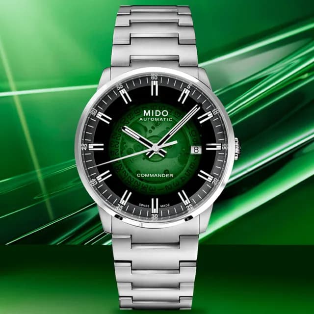 【MIDO 美度】香榭系列 漸層透視機械腕錶 父親節 禮物 送禮 推薦(M0214071141103)