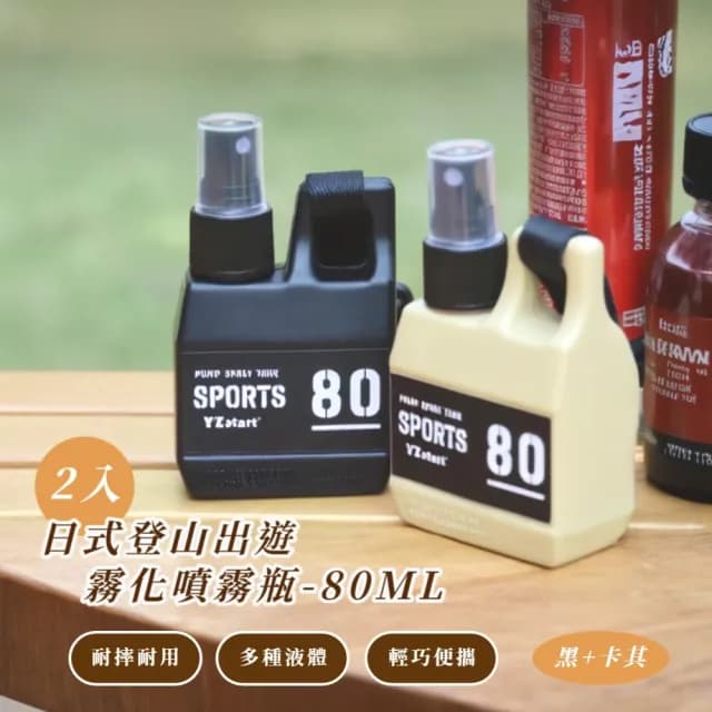 【開心出國】日式登山霧化噴霧瓶-80ML(分裝瓶 噴瓶 保養品 按壓瓶 酒精瓶 塑膠瓶 空壓瓶 保濕瓶 出國)
