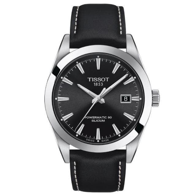 【TISSOT 天梭 官方授權】GENTLEMAN系列 矽 機械腕錶 母親節 禮物 推薦(T1274071605100)
