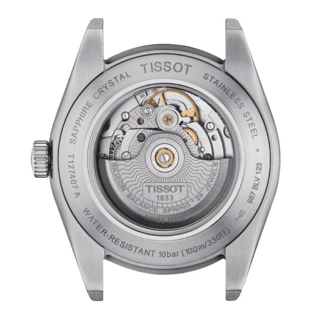 【TISSOT 天梭 官方授權】GENTLEMAN系列 機械腕錶 母親節 禮物 推薦(T1274071105100)