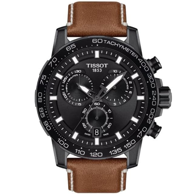 【TISSOT 天梭 官方授權】SUPERSPORT CHRONO 三眼計時腕錶 母親節 禮物 推薦(T1256173605101)