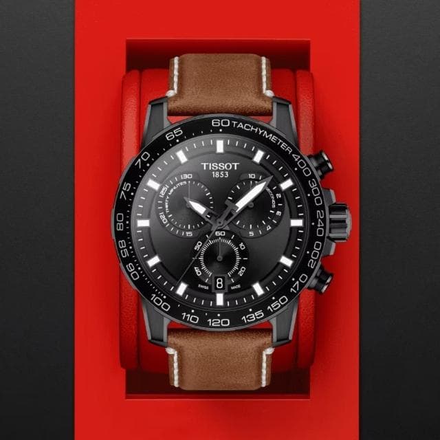 【TISSOT 天梭 官方授權】SUPERSPORT CHRONO 三眼計時腕錶 母親節 禮物 推薦(T1256173605101)