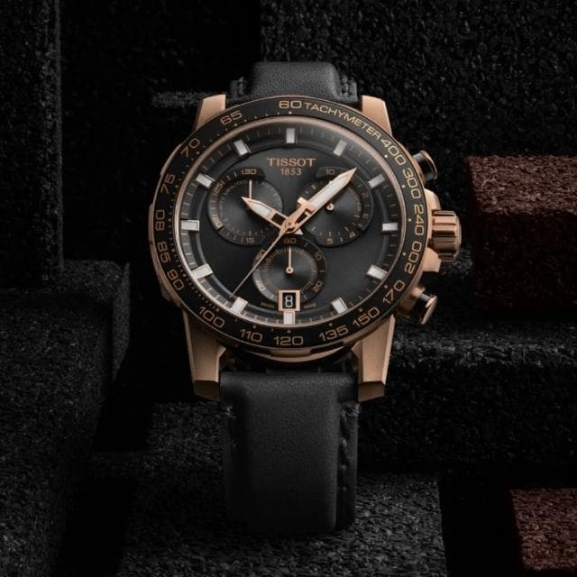 【TISSOT 天梭 官方授權】SUPERSPORT CHRONO 三眼計時腕錶 母親節 禮物 推薦(T1256173605100)