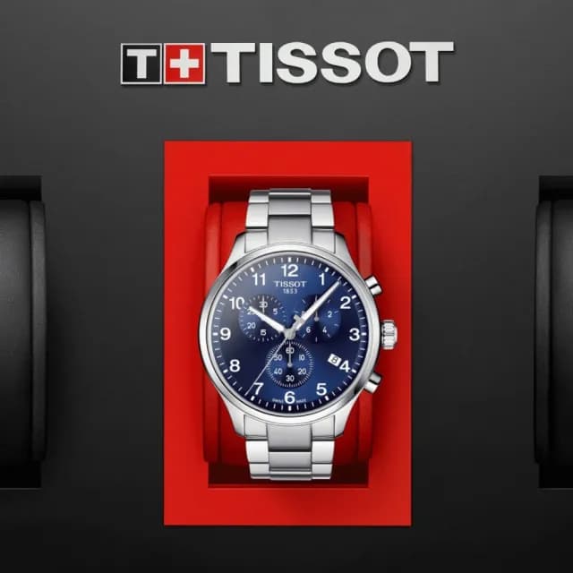 【TISSOT 天梭 官方授權】CHRONO XL韻馳系列 三眼計時腕錶 七夕 情人節 禮物 送禮 推薦(T1166171104701)