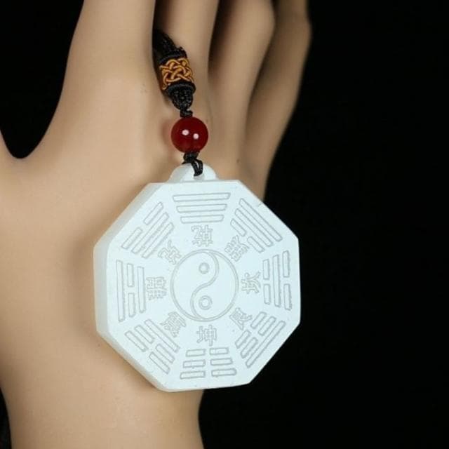 【Penny珮妮】阿富汗玉八卦吊墜項鍊毛衣鏈(母親節 父親節 生日禮物 交換禮物 送女友 尾牙 新年 結婚)