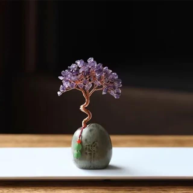 【JEN】開運水晶招財樹水晶杯2款可選(開業 入新居 喬遷 生日禮物 招財樹 交換禮物 新年 尾牙)