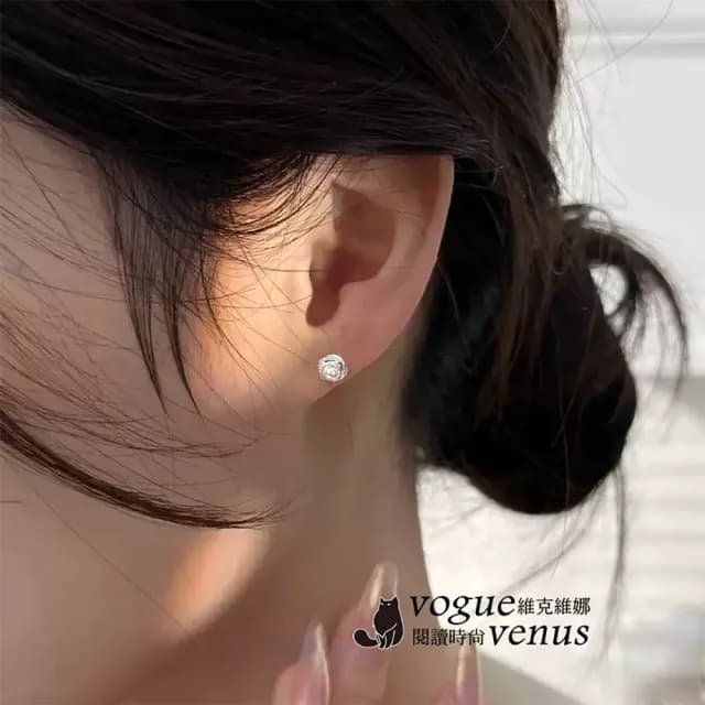 【維克維娜】法式環繞珍珠925純銀耳環