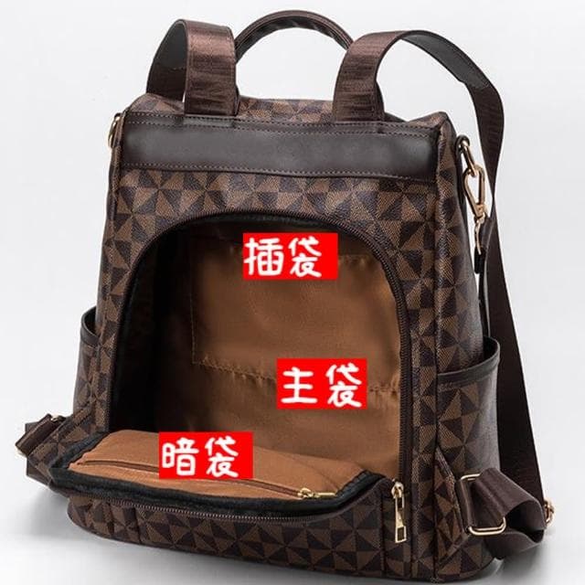 【MoonDy】母親節禮物 防盜後背包 菱格後背包 旅行後背包 大學後背包 防水背包 可愛後背包 名牌後背包 女用