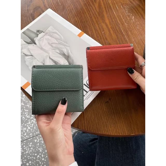 【VERTEX】真皮磁吸零錢包短夾-B