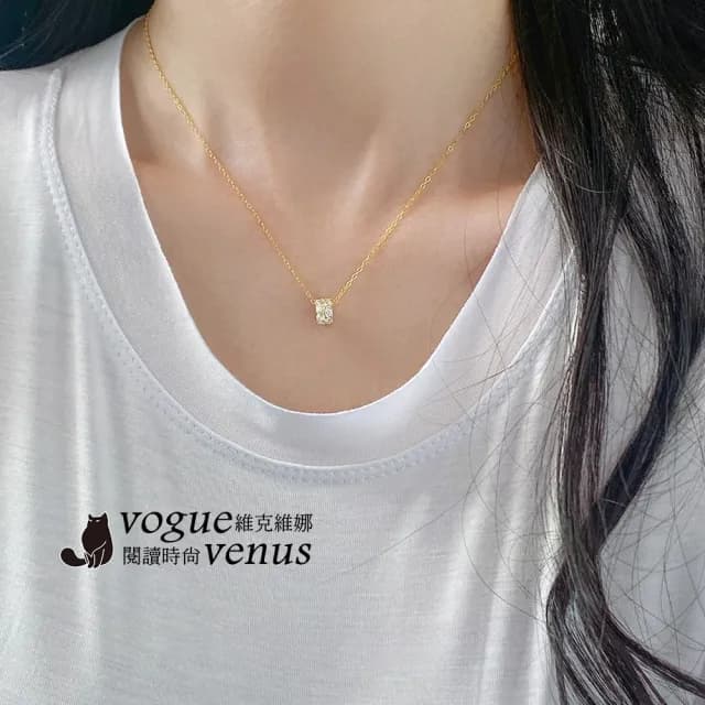 【維克維娜】水鑽轉運滾輪925純銀項鍊