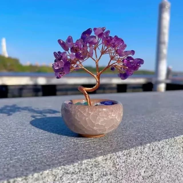 【Penny珮妮】開運招財水晶樹3款可選(喬遷 招財 擺飾 開運 財位 送禮 尾牙 新年)