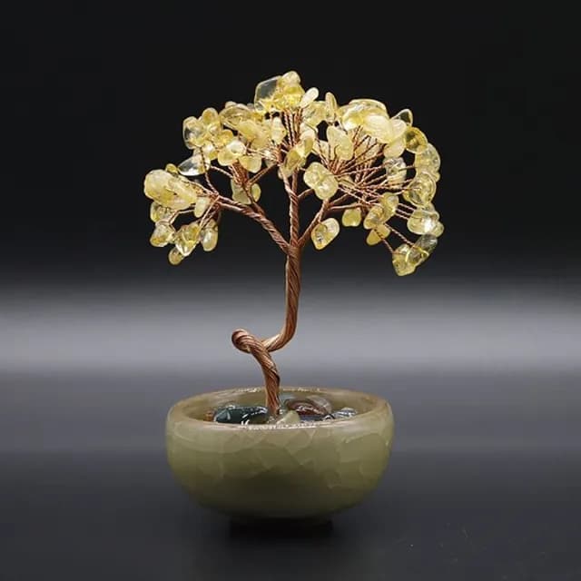 【Penny珮妮】開運招財水晶樹3款可選(喬遷 招財 擺飾 開運 財位 送禮 尾牙 新年)