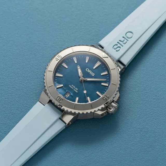 【ORIS 豪利時】Aquis 時間之海系列 潛水機械腕錶 父親節 禮物 送禮 推薦(0173377704155-0741865FC)