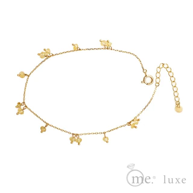 【me.luxe】K10黃K黃水晶手鍊-K金/水晶  絕版品特惠/生日/情人節禮物(日系輕珠寶/送禮首選)