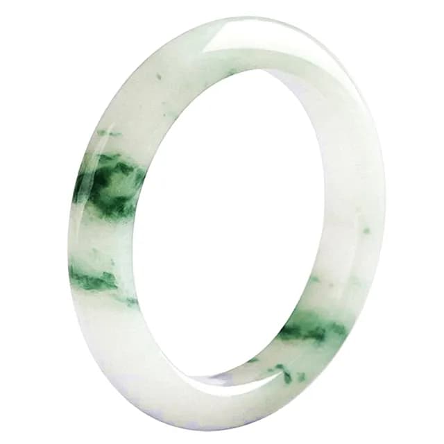 【Penny珮妮】緬甸A貨翡翠飄花指環戒指4尺寸可選(母親節 送女友 交換禮物 生日 情人節 尾牙 新年 結婚)