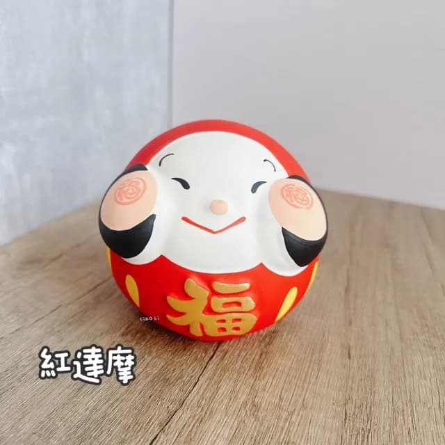 【Ciao Li 僑俐】日本京都福氣達摩存錢筒9cm兩入組(入厝禮 交換禮物 開店禮物 招財 日本小物 擺件)