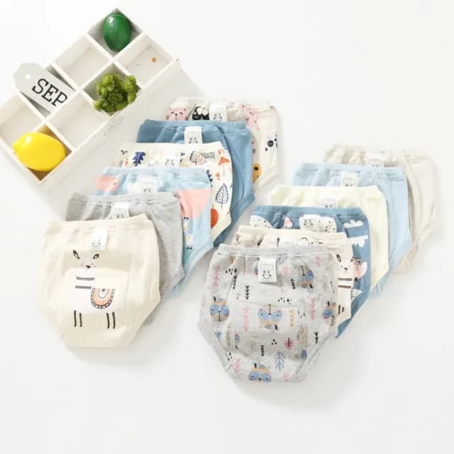 【橘魔法】（2件一組）動物印花高腰檔部加厚防水學習褲(尿布褲 內褲 屁屁褲 戒尿布 兒童 男童 女童 童裝)