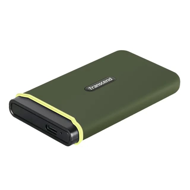 【Transcend 創見】ESD380C 4TB USB3.2/Type C 雙介面外接SSD行動固態硬碟 - 橄欖綠(TS4TESD380C)