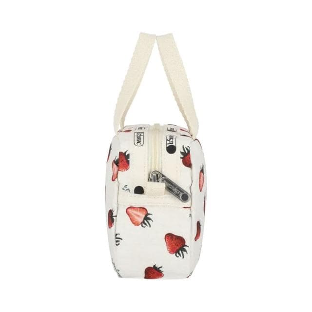 【Lesportsac】草莓田園風輕便小手提包 便當袋 母親節 送禮 禮物(莓果輕舞)